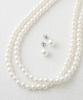 pearl short necklace [VINGTAINE] Double-strand C14-28