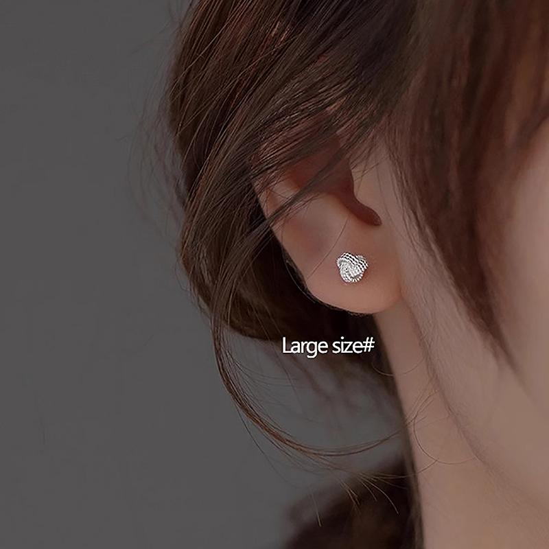 Mote Omsluttende Knute Ørestikker For Kvinner Utsøkte Pin Skruekule Søte Ørebrusk Studs Trend Enkelt Design Smykker Gave