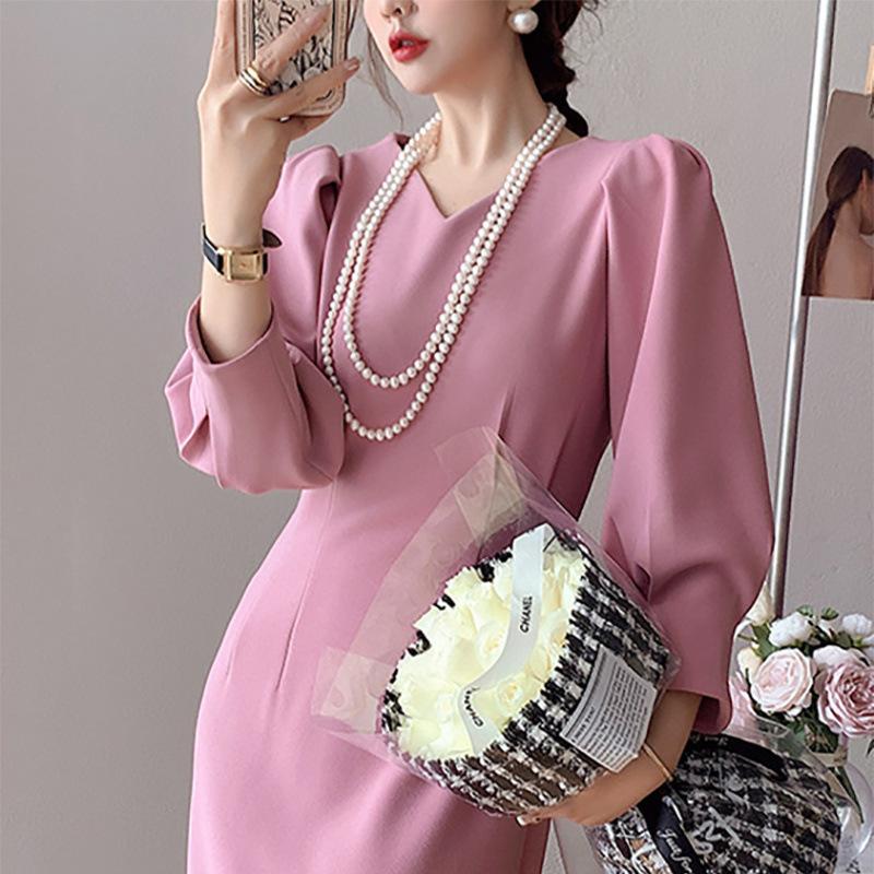 Simple double-layer pearl necklace, retro multi-layer cheongsam round bead chain, knotted three-layer short collarbone chain