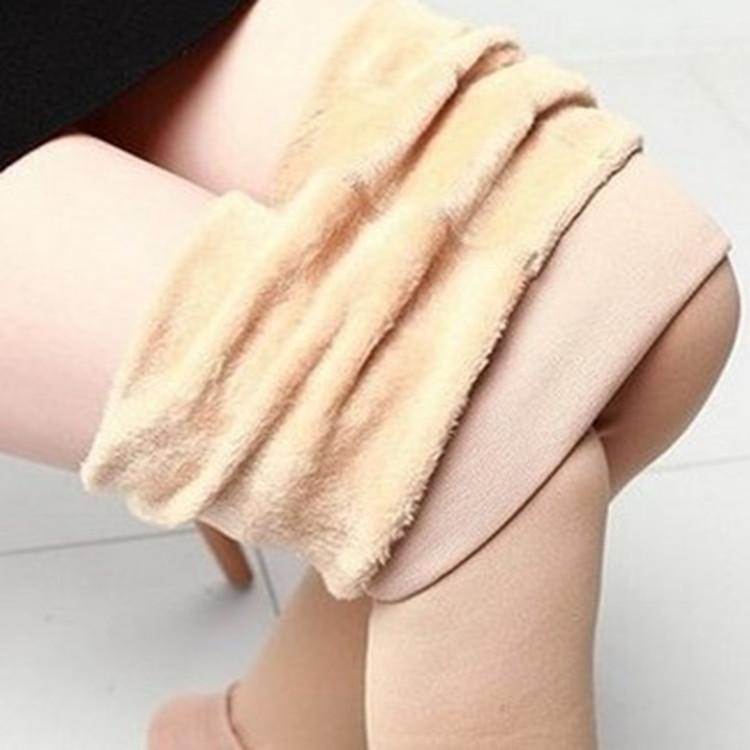 Pearl Fleece Tight Pants for Women, Autumn and Winter Fleece Thickened One-piece Tights, Warm Leggings