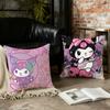 K-Kuromi Fashion Cushion Cover Birthday Anniversary Gifts Double Sided Printed Zipper Cushion Cover Soft Skin Bedding