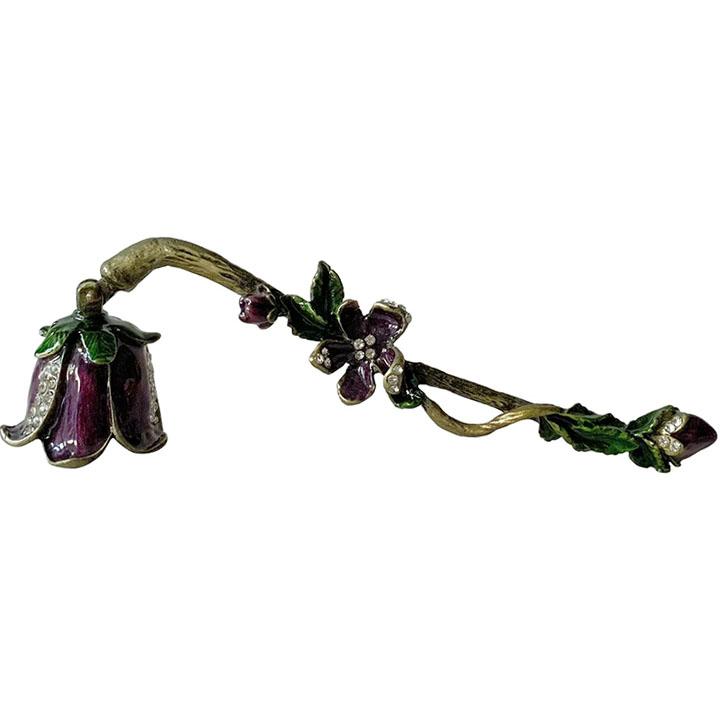 Винтажный колпачок для тушения свечей в виде цветка Декоративный тушитель пламени свечи Безопасный длинный ручка Тушение огня Инструмент для тушения свечей