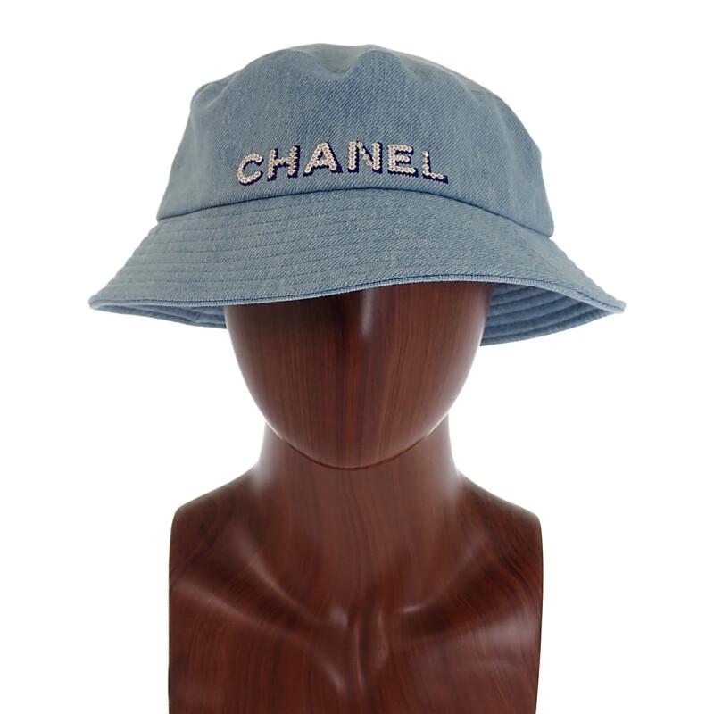 Chanel AA8088 Hat Blue Denim Women