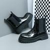 Men's Leather Boots Large Size Autumn and Winter New Men's Martin Boots Fashion Retro Trend High Top Leather Shoes Locomotive Boots