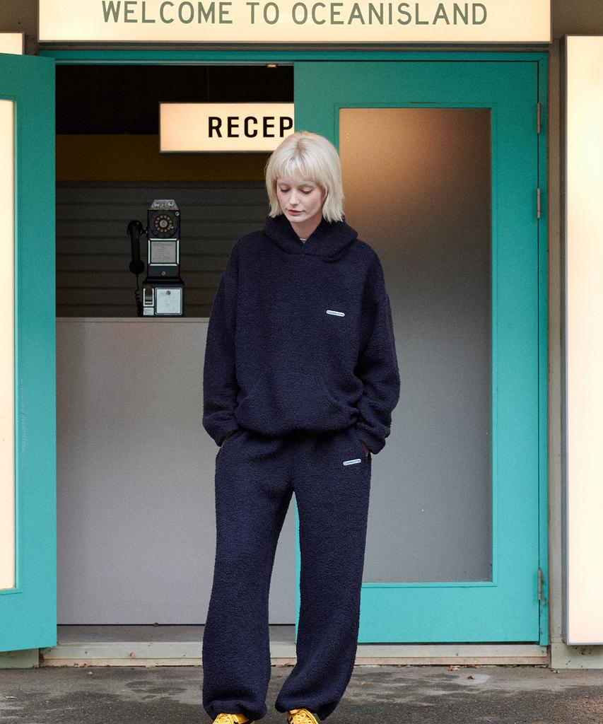 GREENBUTTER Teddy Wool Pants (Navy)