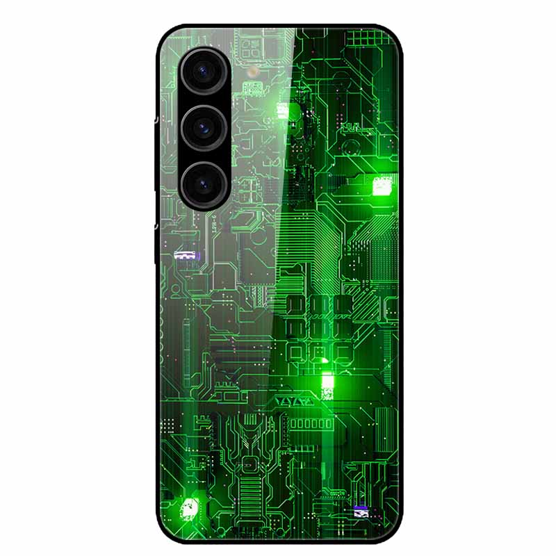 For Samsung Galaxy S25 Plus Case Tempered Glass Hard Phone Cover for Samsung S25 Ultra 5G Back Cases for GalaxyS25 S 25 S25Plus