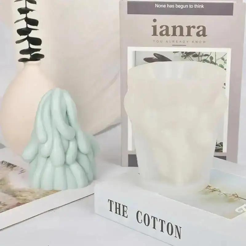 New 3D Ocean Tentacles Silicone Candle DIY Sea Ornament Making Plaster Epoxy Resin Craft Molds Home Decoration Handmade Gifts