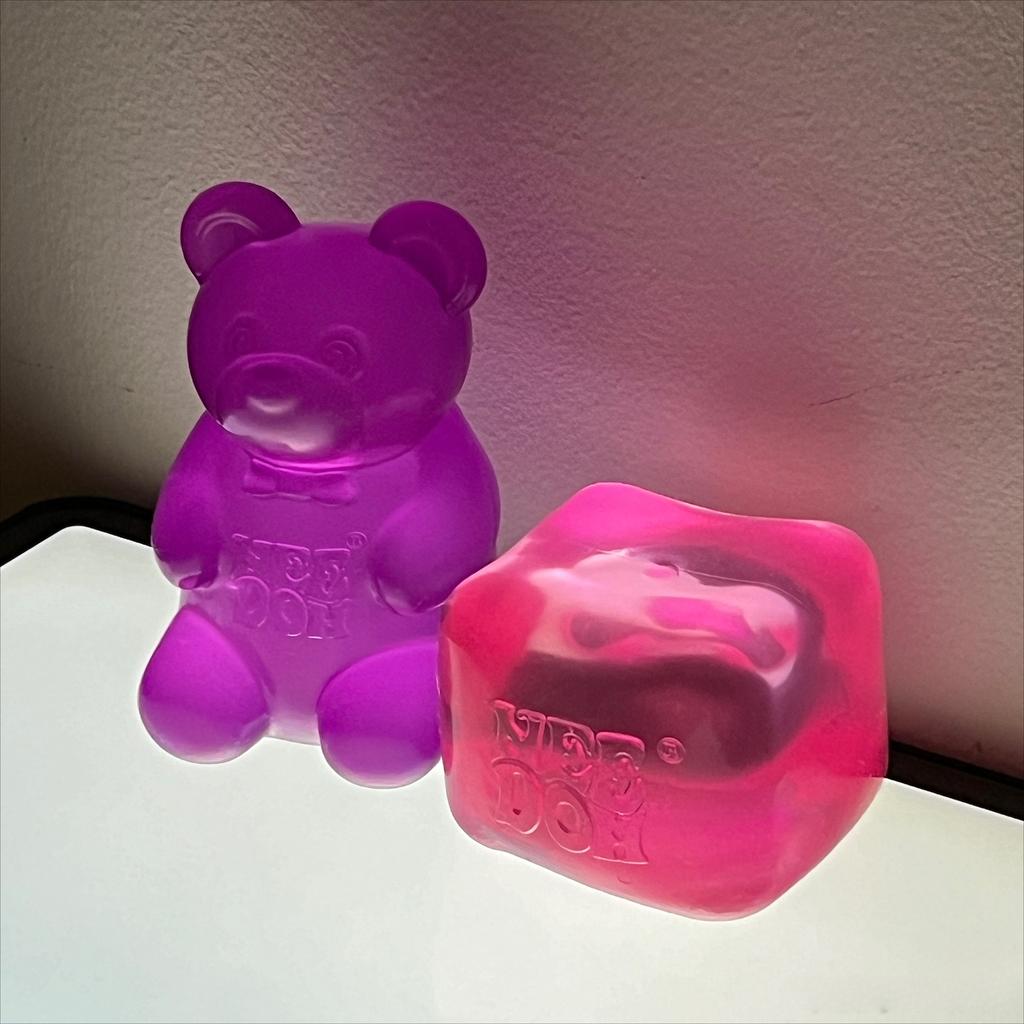 New Nee Doh Jellyfish & Cube Fidget Toys – Soft Squishy Stress Relief Sensory Toys Gift