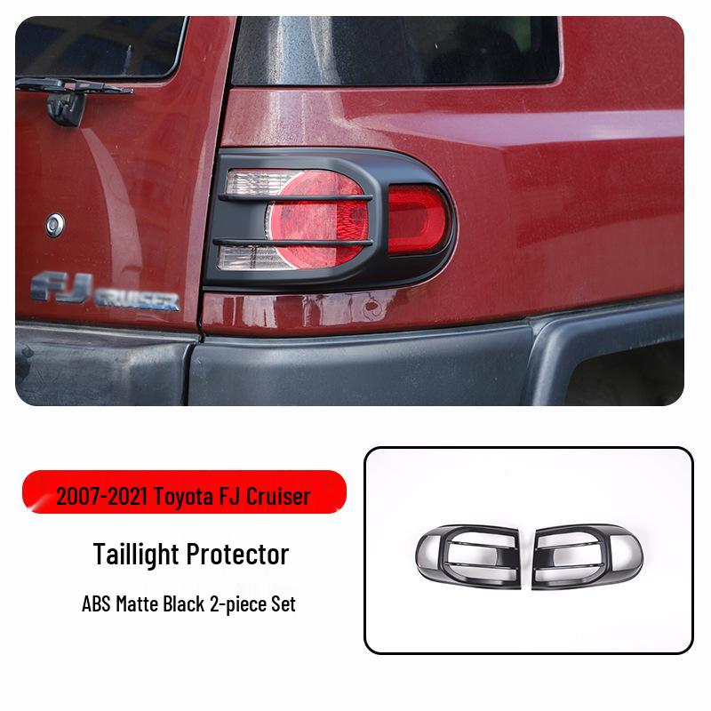 Coperture Nere Warrior per Luci e Telaio per Toyota FJ Cruiser: Protezione Fendinebbia Anteriori, Luci Posteriori, Indicatori di Direzione