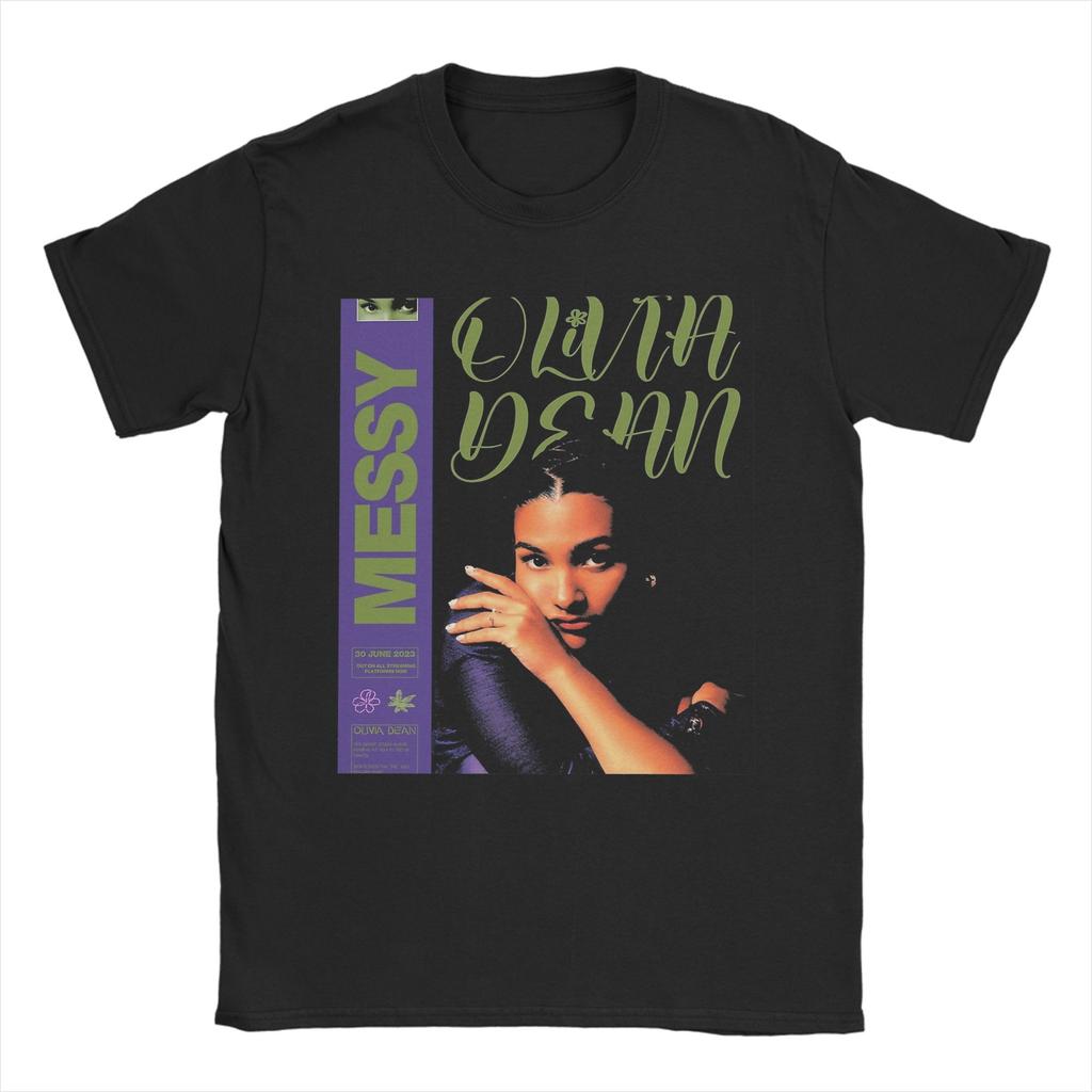 Singer Olivia Dean Accessories Men Women T Shirt 100% Cotton Tee Graphic  Tops T-shirt