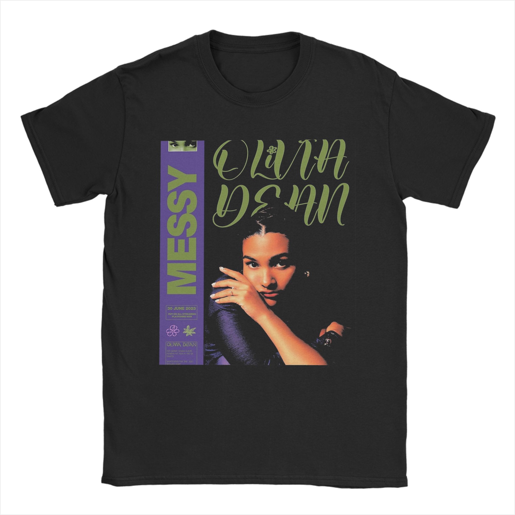 

Men Women Singer Olivia Dean T Shirt Pure Cotton Fashion Tee Shirts Top Clothing 4XL