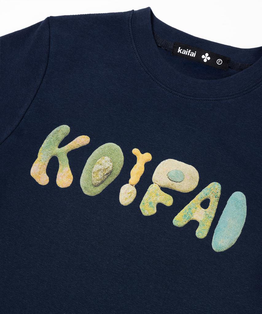 KAIFAI Strata Short Sleeve T-Shirt (Navy) K26Qb232