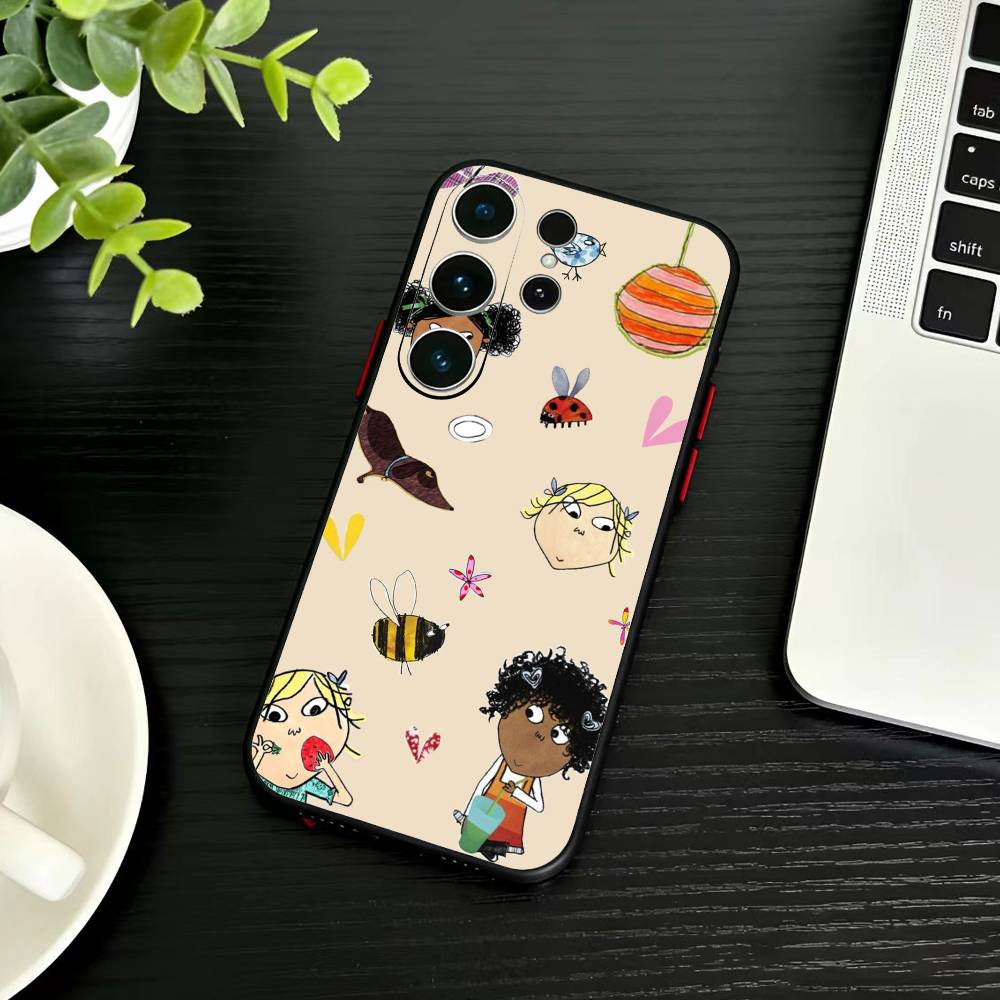 

F-Charlie and Lola Cartoon Phone Case For Samsung S26,S25,S24,S23,S22,S21,S20,Plus,Fe,Lite,Others Black Cover Samsung S22ULTRA5G
