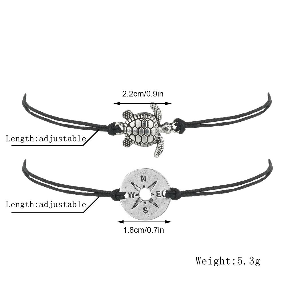 Woman Anklets Compass Adornment Delicate Fashion Tortoise Bracelet Jewelry Body Decor Accessory Foot for Dress Ornament