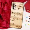 Music Note For Samsung Galaxy A55 A53 A33 A13 A35 A15 A36 A56 A26 A16 A22 A32 A52 A54 A34 A06 A05 Case