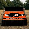 Flyers Hockey Logo Art Blanket Flannel Throw for Sofa, Indoor, Camping, Living Room, Office, Chair, And Bed Soft Birthday Gift