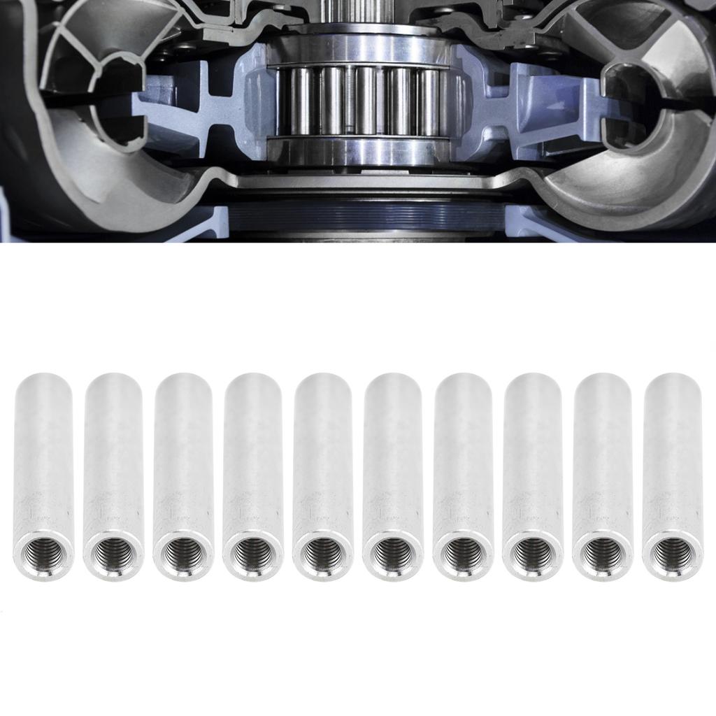 10Pcs Round Standoff Aluminum Alloy Female Thread Interval Connecting Column Kit M4x0.7mm