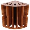 Wooden MultiSlot Storage Rack   Supplies Desktop File   for  (Black )