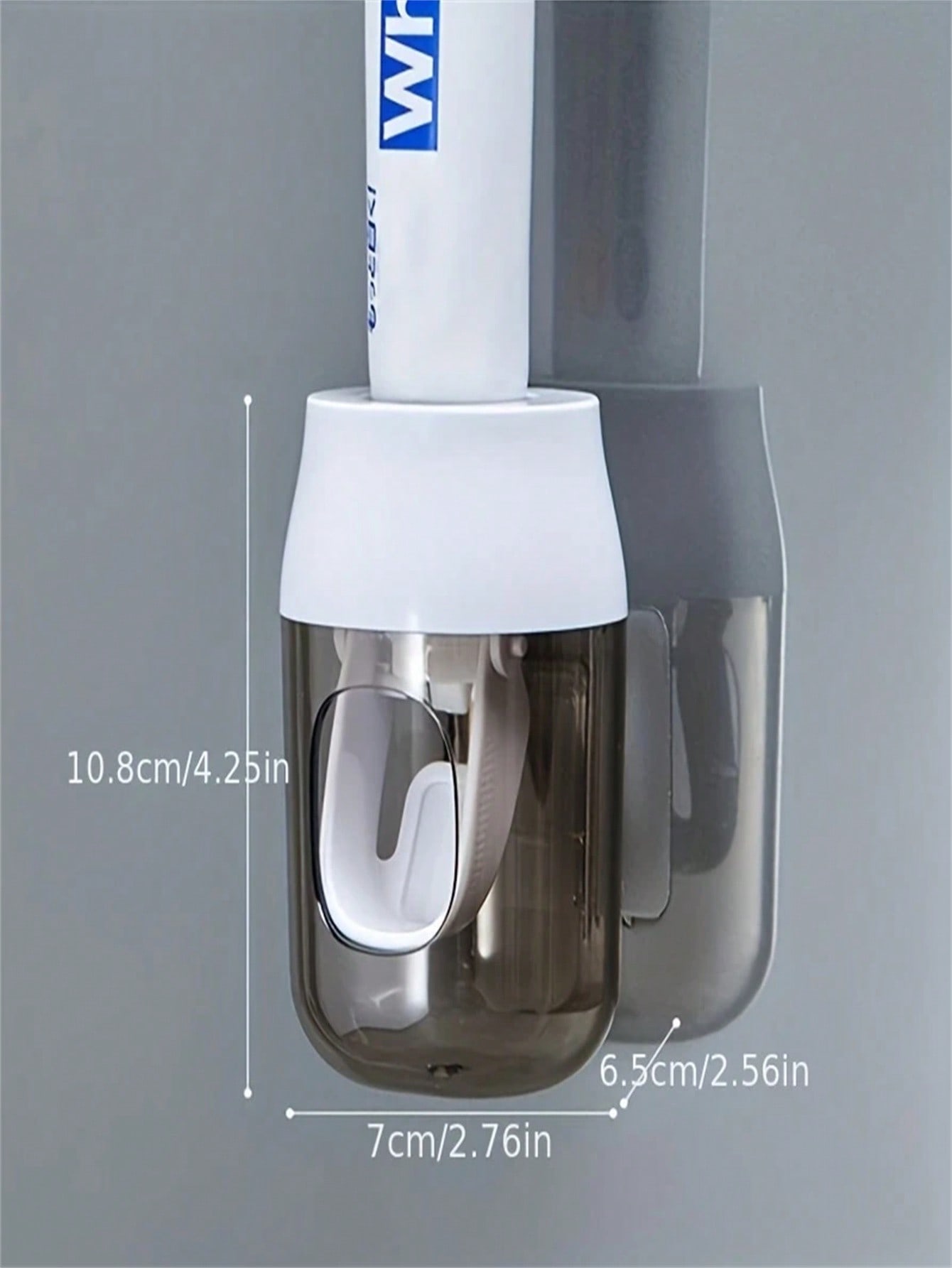 

2 шт. Используйте этот автоматический бесконтактный дозатор зубной пасты и настенный кронштейн, чтобы обновить вашу ванную комнату. синий