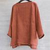 Linen Mens Long Sleeve Shirt Summer Cool Loose Casual Vneck Shirts M3xl Tops