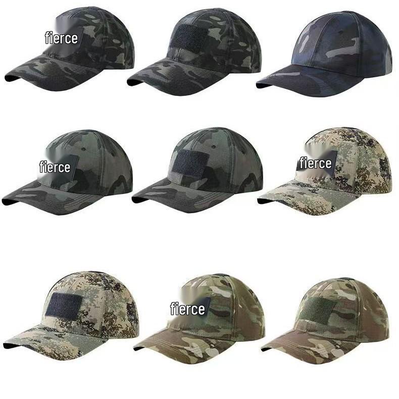 Unisex Wide-Brim Camouflage Cap - Outdoor Military, Work & Utility Style for Summer & Spring/Autumn