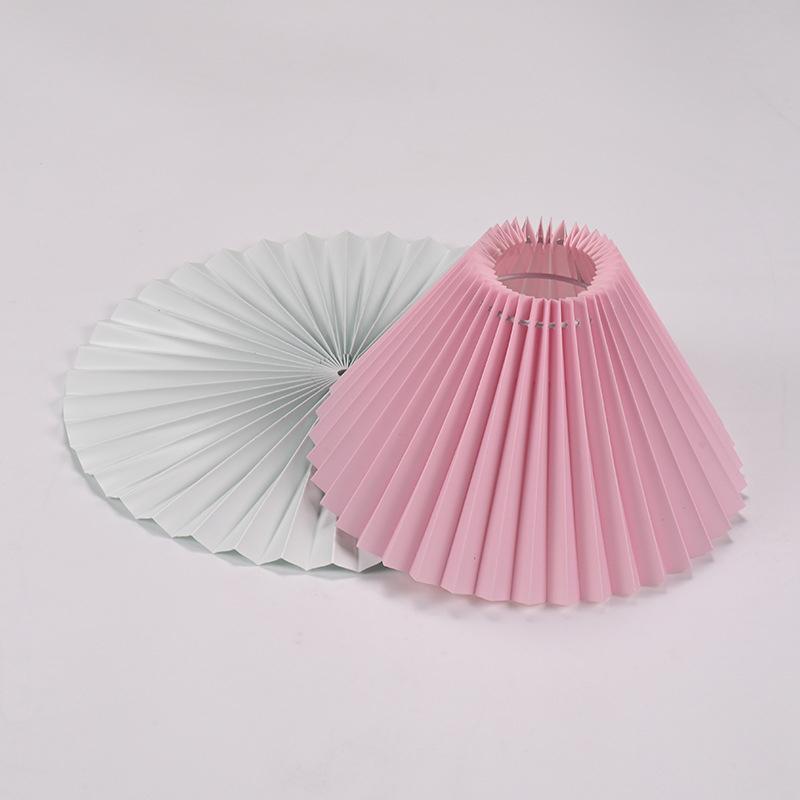 1 stk Takdekor Stoff Plissert Lampeskjerm Moderne Vaskbart Bordlampe Trekk DIY Retro Lysekrone Stofftrekk Stue Spisestue