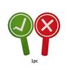 "1/2pcs Double-Sided PVC Handheld Response Cards - 'Correct' & 'Wrong' Signs for Classroom Teaching, Family Games, "