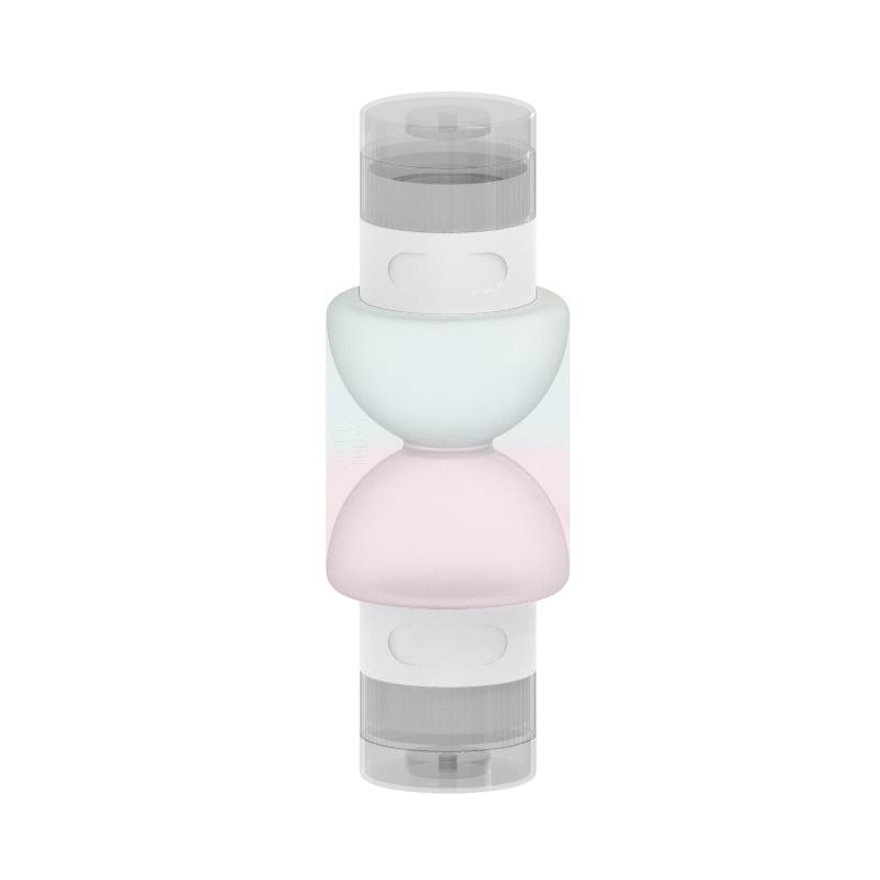Dual-Head Squeeze Bottles for Travel - Refillable Leakproof Silicone Containers, Thick Wall Design for Shampoo,Conditioner