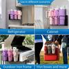 1 Magnetic Water Bottle Storage Rack Thermos Cup Organizer Cup Holder with 4 Storage Brackets Thick Material Strong Adhesion Easy To Use