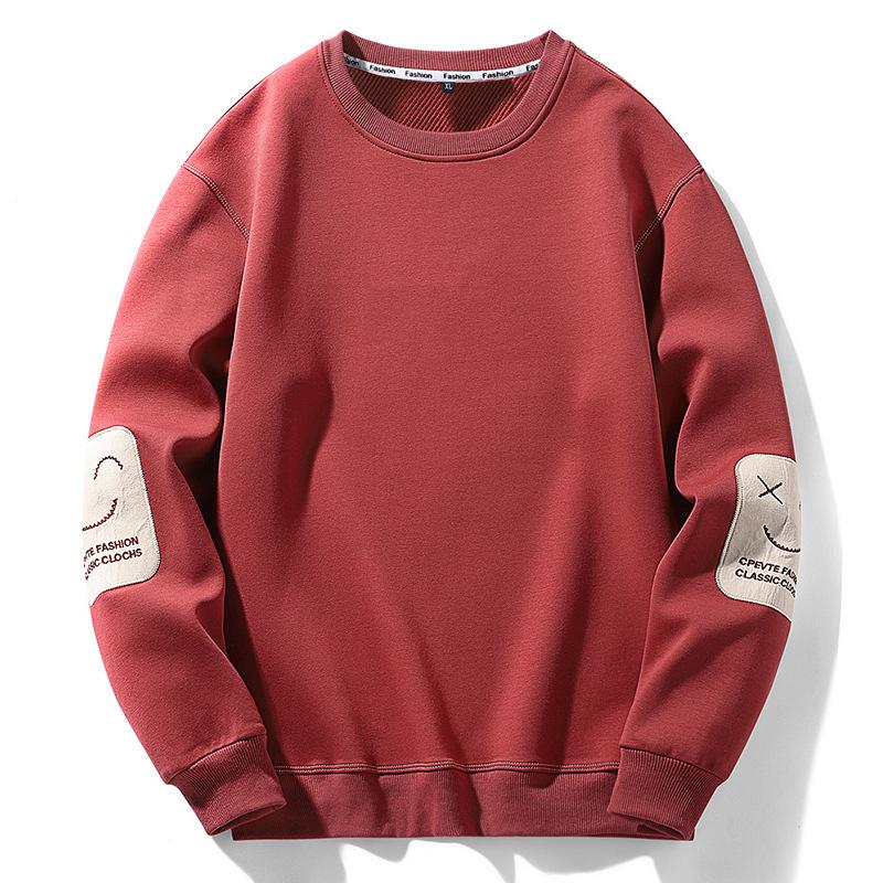 New Trendy Brand Crew Neck Sweater Men's Sports and Leisure Loose Men's Top Large Size Pullover Bottoming Shirt