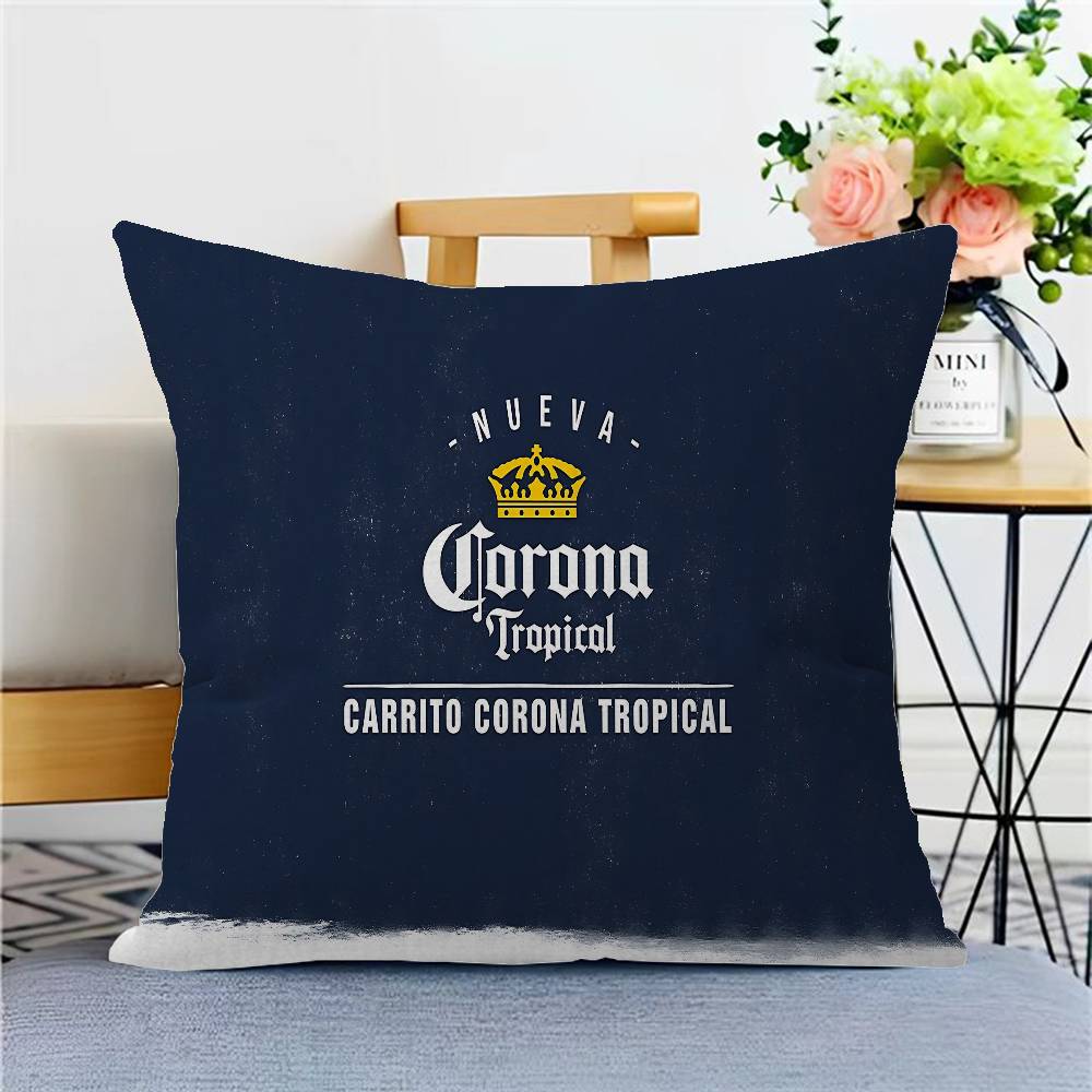 Подушка для пива C-Corona E-Extra, Аниме-подушка, Подушка для изголовья дивана-кровати, Наволочка, Чехол для подушки 45x45 см, Модная 12x12Inch