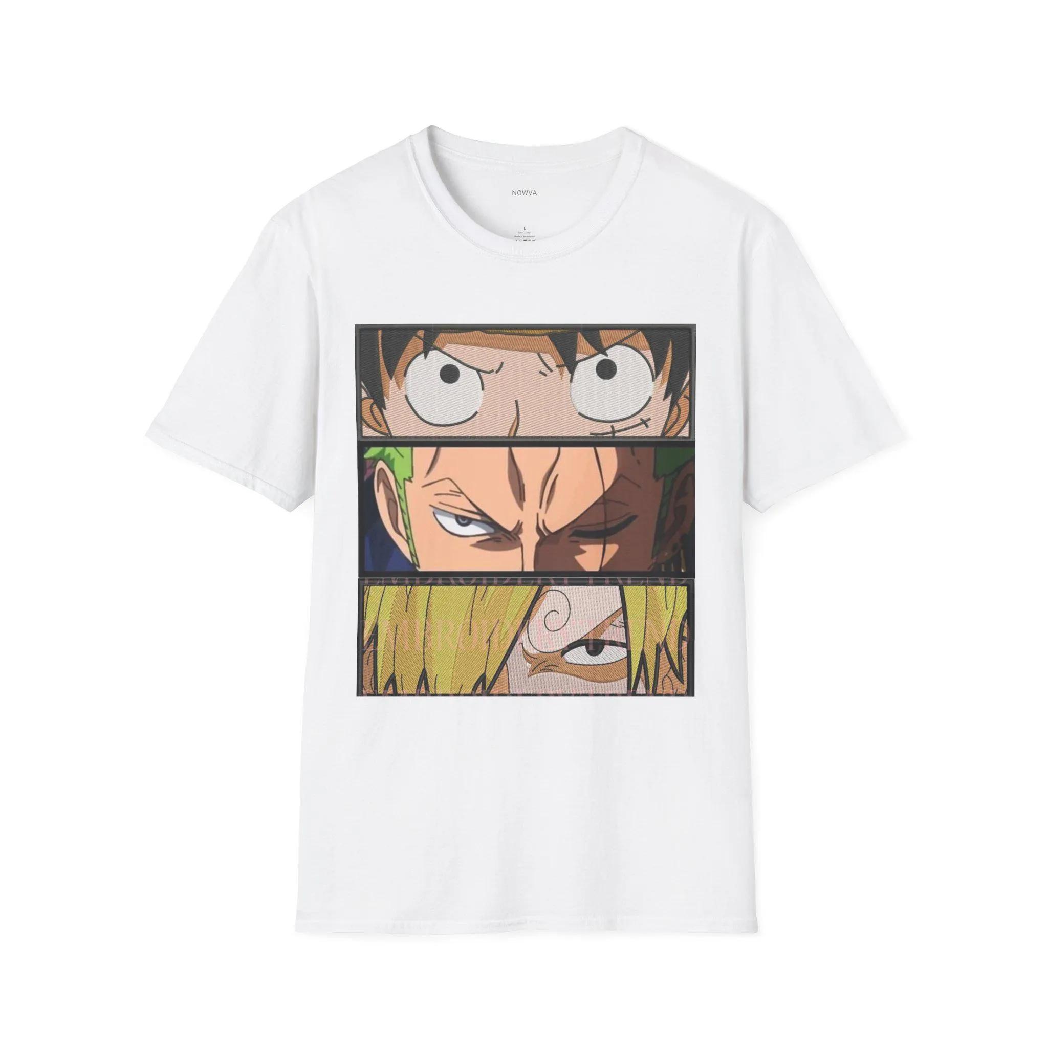 

ONE PIECE Luffy Summer Men Women T-shirt Japanese Anime Harajuku Retro Short-sleeved Oversized Casual Fitness Comfort Y2k Top 4XL