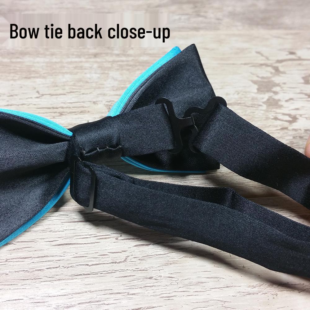 Men's Solid Two-Color Korean Style Bow Tie for Professional Wear