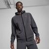 PUMA Color Block Design Comfortable Hooded Long Sleeve Zipper Cardigan Sweatshirt Unisex outerwear Galaxy-Gray 626178-69