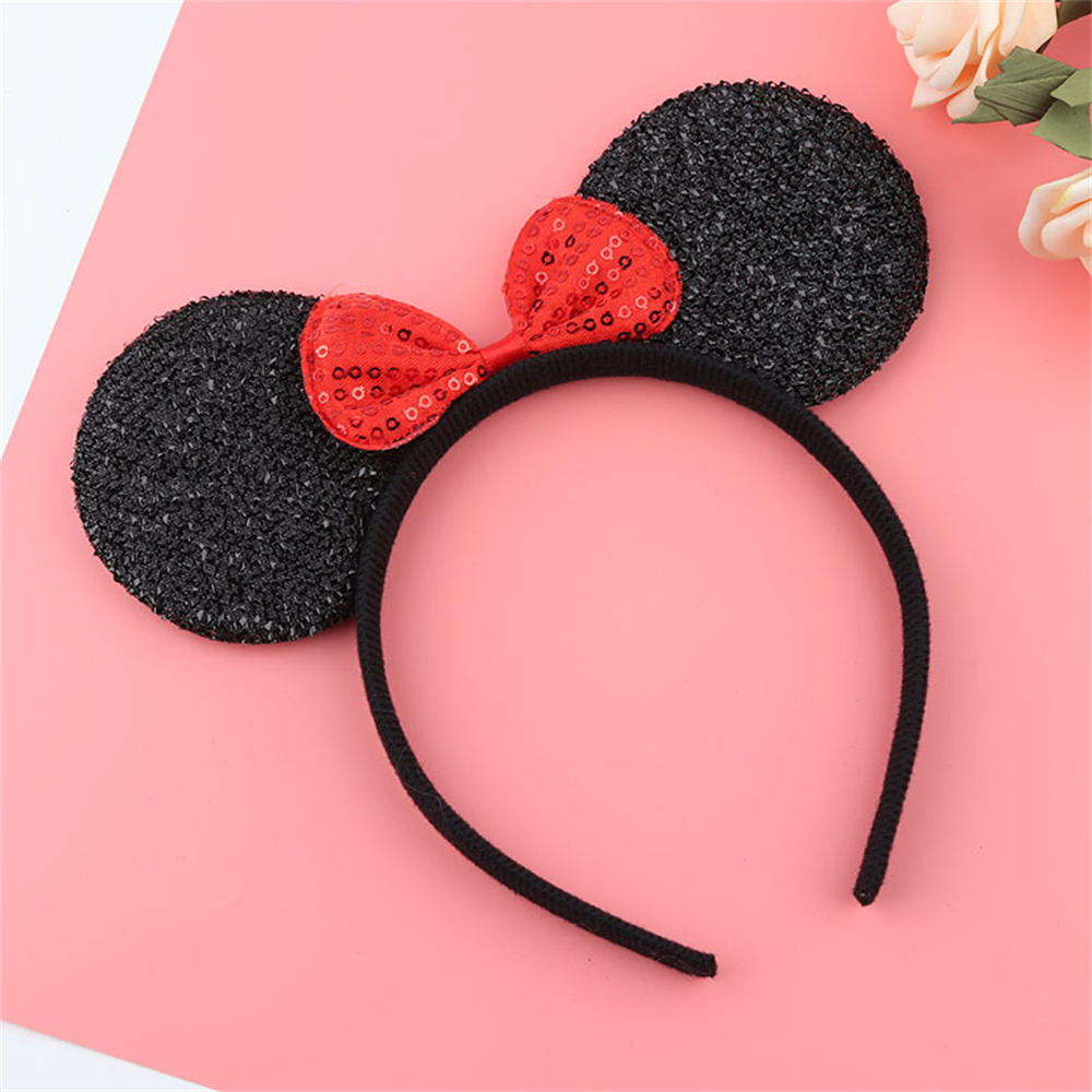 Favors Bows Knot Hair Hairbands Baby Girls Ears Headbands Lovely Pink Mom Party Ears Lovely Boys Mickey Minnie Black Accessories