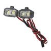 RC Headlight 4 LED White Lighting Color Plastic Housing 2.54JR Connector Removable Brackets RC Spot