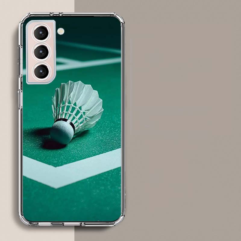 Badminton Sport Phone Case For Samsung A16 A26 A36 A56 A17 A15 A25 A35 A55 A14 A24 A34 A54 A04S A05S Galaxy Note 20 10 9 8 A9 A8