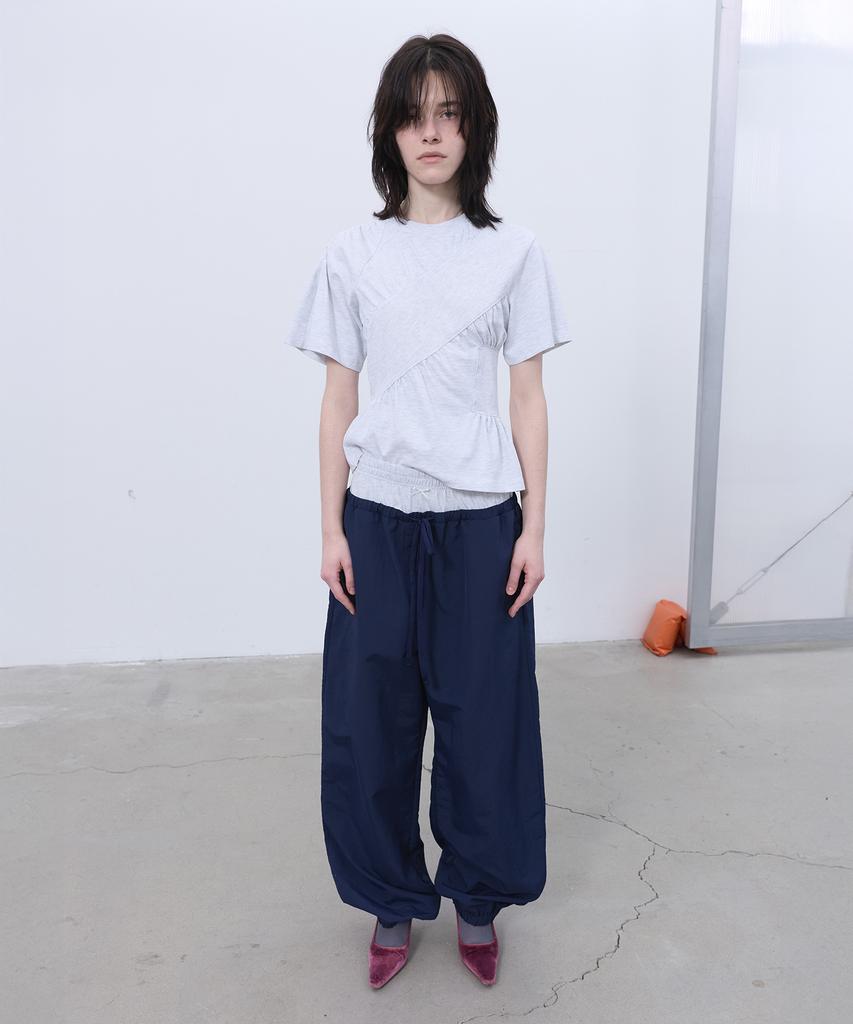 LCDC™ Shirring T-Shirt (Light Gray)