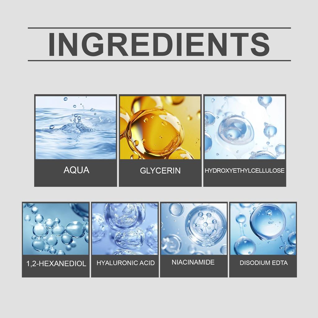 Anti-Aging Faltenreduzierendes Serum, Faltenreduzierend, Feuchtigkeitsspendend, Ausgleichend Wasser und Öl, Aufhellend 30ml