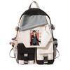 Japanese Cartoon Animation Backpack Mochila Youth Schoolbag Boy Girl Animation Laptop Bag