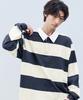 Illuminate Stripe Rugby Long Sleeve - Navy