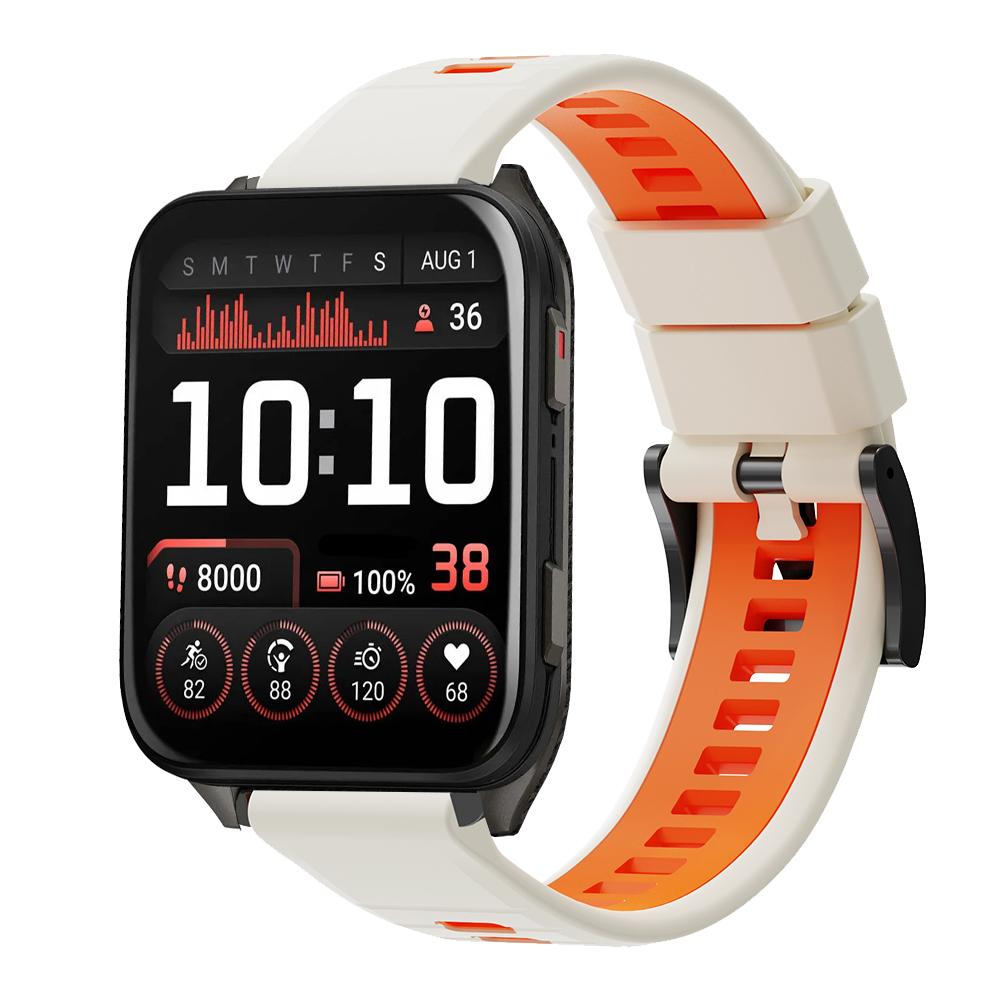 Športový dvojfarebný silikónový 24mm remienok pre Garmin Venu X1 Náramok pre Garmin Venu X1 TicWatch Pro 5 Enduro Remienok na hodinky