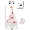 Blood Splatter Halloween Bloody Goose Costume Set Spooky Detachable Bloody Eyeball Yard Goose Statue Halloween Costume
