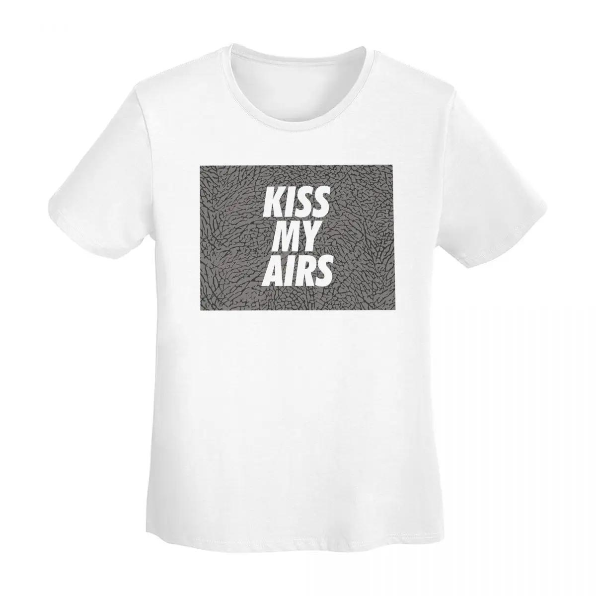 Kiss My Airs 8 TShirt Women Short Sleeve T Shirts Round Neck Clothes Cotton Summer Tees Streetwear S