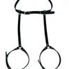 1ks Sexy postroj Sexy Gater Pu Kůže s cvočky Dekorační postroj Nastavitelný Bondage Postroj na nohy Podvazkový Bondage spodní prádlo