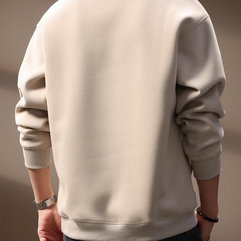 High-End Trendy Men's Deer Embroidery Heavyweight Hoodie - Autumn Slim Fit American Retro Style