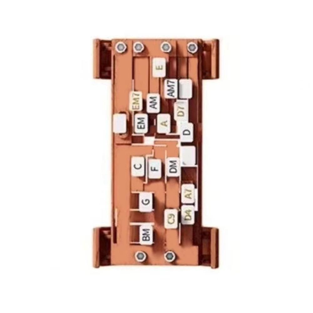 Assistant Learning Guitar Chord Trainer Portable Design Guitar Teaching Trainer  Beginner Training коричневый