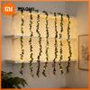 Battery Operated Green Leaves String Lights Artificial Leaf Garland LED Fairy Lights for Hanging Wedding Christmas Decoration
