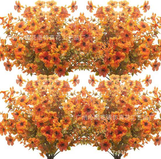 

Yousheng 6 /12PCS Artificial Fall Flowers Outdoor UV Resistant Autumn Faux Plastic Greenery Shrubs Plants for Thanksgiving Home Room Farmhouse Floral 12pcs