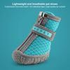 4Pcs Pet Shoes Lightweight Wear-resistant Breathable Fashion Dogs Mesh Sneakers Pet Supplies